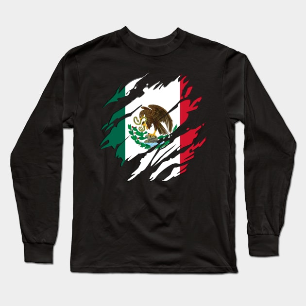 Proud Mexico Flag, Mexico gift heritage, Mexican girl Boy Friend Mexicano Chingona Long Sleeve T-Shirt by JayD World